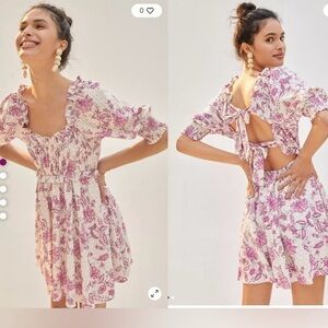 A114 Misa Los Angeles Ara Dress Siena Floral Print Mini Size S